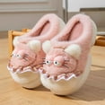 thumbnail image 1 of Roncen Women's Winter Plush Slippers with Creative Cute Cartoon Cat Design - Soft Thick Sole Non-Slip Indoor House Shoes for Home Comfort, 1 of 6