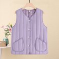 thumbnail image 1 of Roncen Women's Winter Sleeveless Quilted Vest - Warm Fleece-Lined Waistcoat with Front Pockets - Lightweight Layering Piece for Indoor and Outdoor Wear, 1 of 8