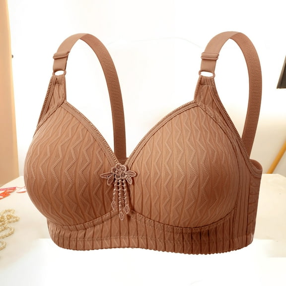 Roncen Women's Wireless Push-Up 3-Hook & Eye Nursing Breathable Stretchable Everyday Bra - Functional & Comfortable