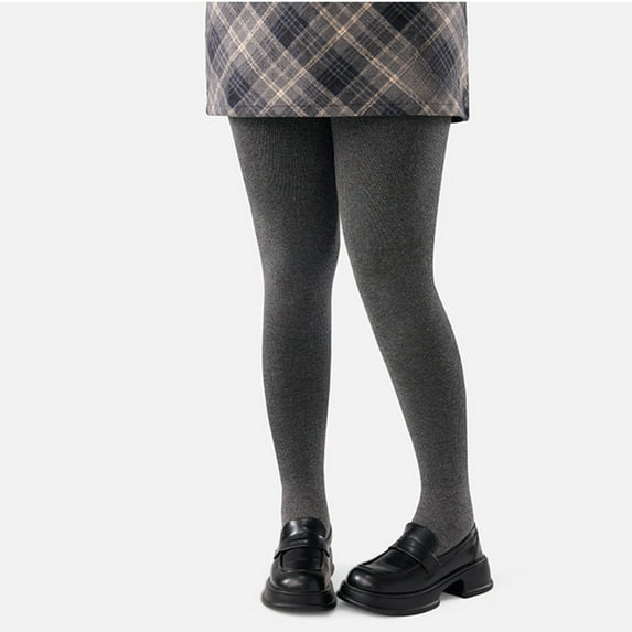 Roncen Womens Plus Size 80 Denier Opaque Tights, Women's Soft Solid Color Footed Pantyhose, High Waist Stocking