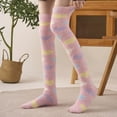 thumbnail image 1 of Roncen Womens Thigh High Fuzzy Socks Warm Winter Over Knee High Long Heart Print Fluffy Cozy Fleece Socks, 1 of 7
