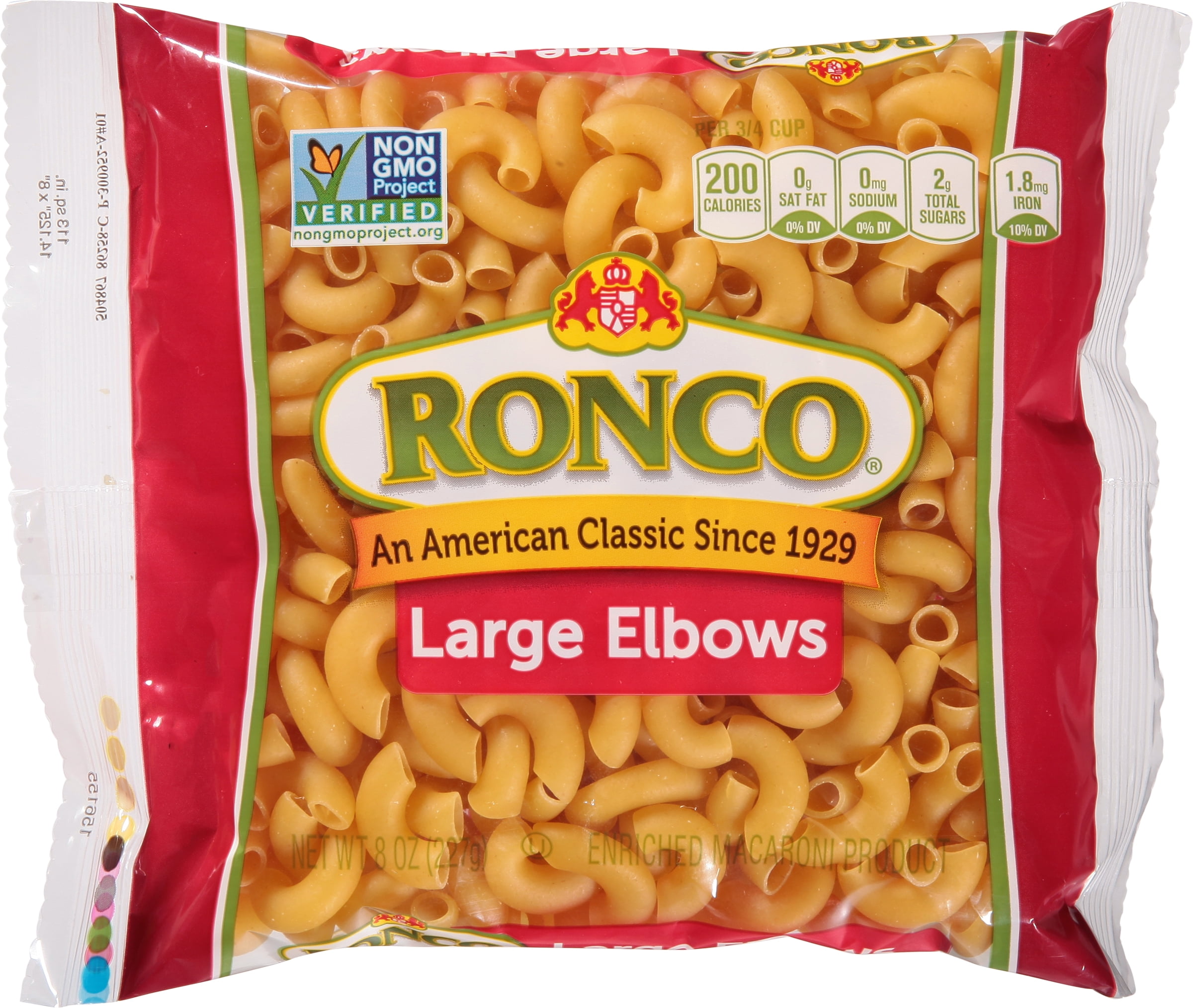 Ronco 8 oz Large Elbow Macaroni