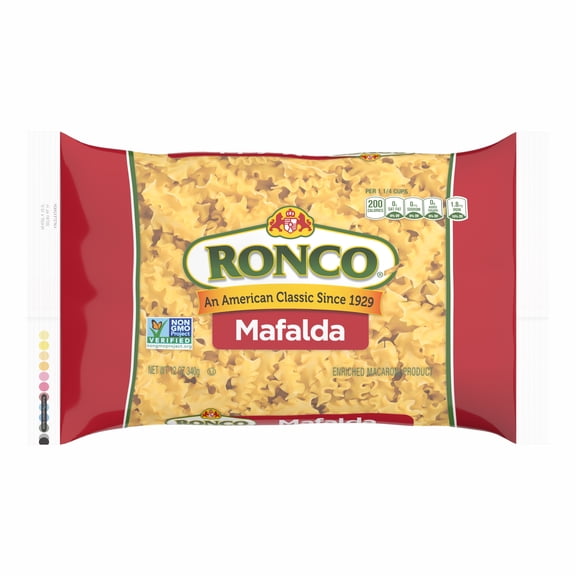 Ronco Mafalda Pasta - Classic Choice for Family Dinners, 12 oz (12-Pack Case)