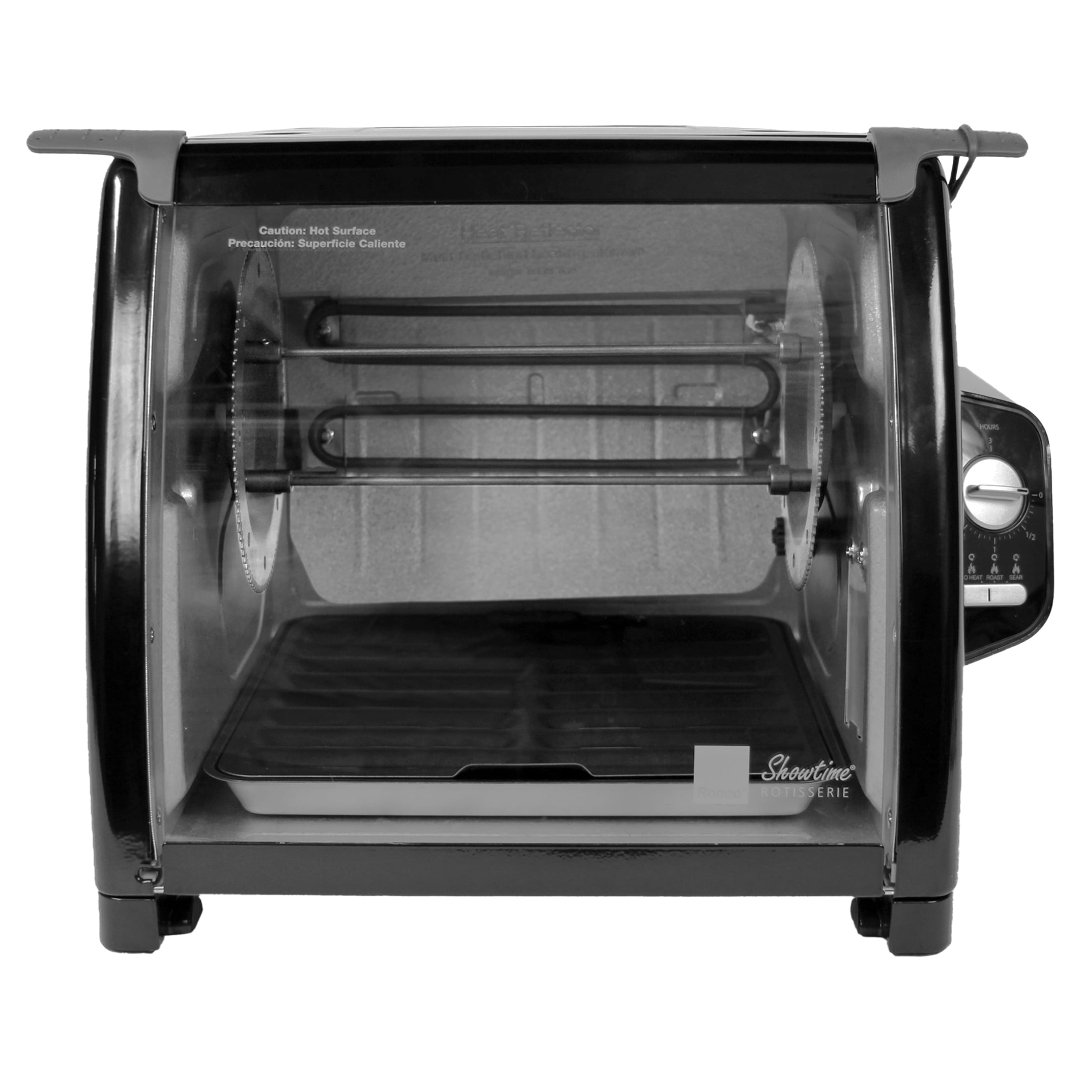 Ronco Black Stainless Steel Large Capacity Countertop Rotisserie Oven