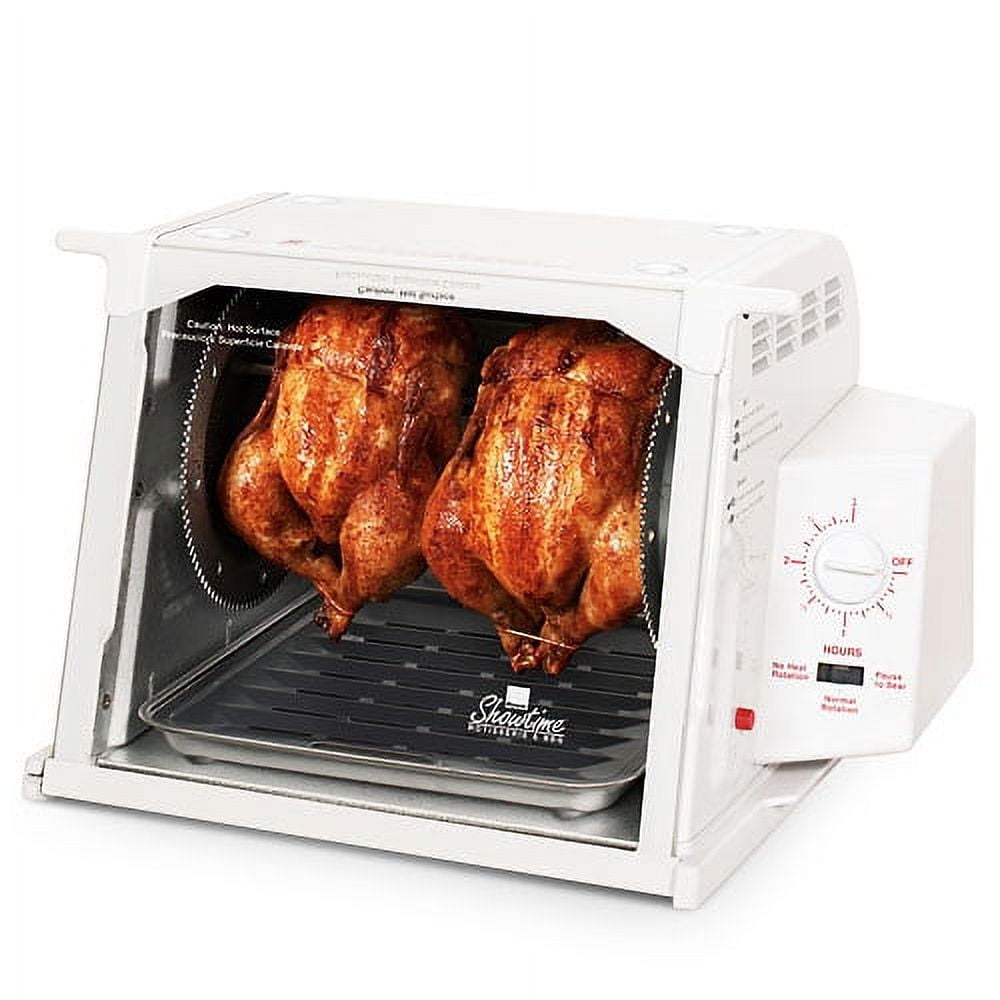 Ronco Showtime Compact Rotisserie & BBQ, White (3000) BONUS