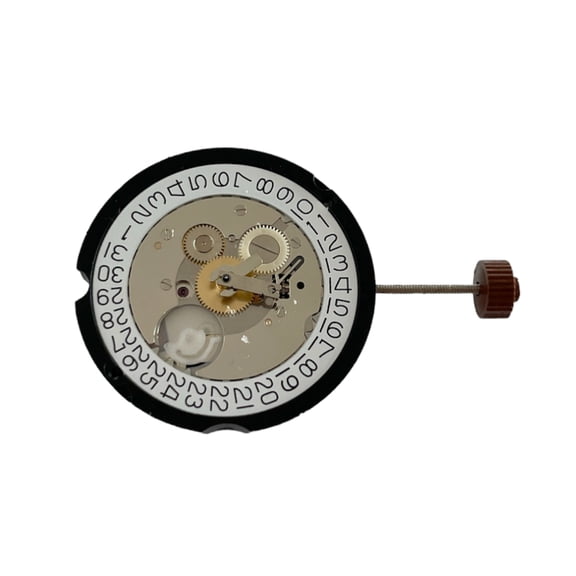 Ronda 505.24H 10 1/2''' quartz movement with date on 3 o'clock and 24 dual tim