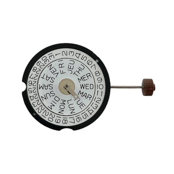 Ronda 507 10 1/2''' quartz movement with date on 3 o'clock SC-DD(3) and month