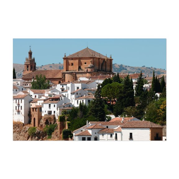 Ronda - Andalusia - Spain - Ronda Andalusia Spain Photography Architecture Rustic Landscape Rural Travel Poster Scenic City Unframed Wall Art Print 40 x 60 inches