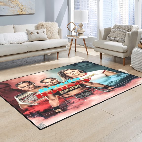 Ronda Rousey Custom Indoor Floor Mat.120x160cm(4'x5.2')