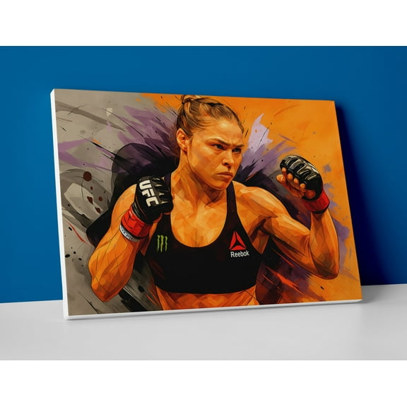 Ronda Rousey Painting Poster or Canvas Wall Art