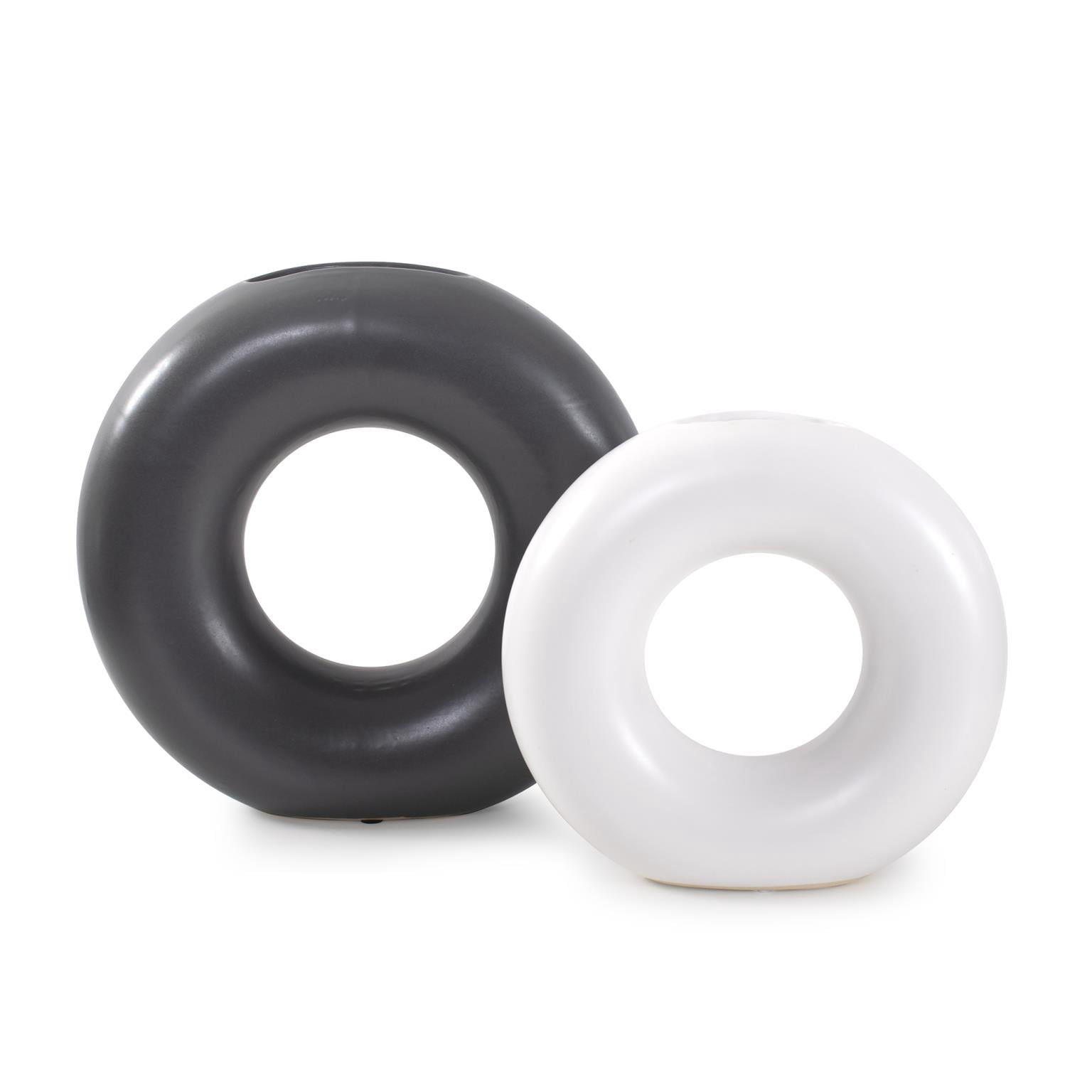 Ronde Ring Ceramic Vase- Set of 2