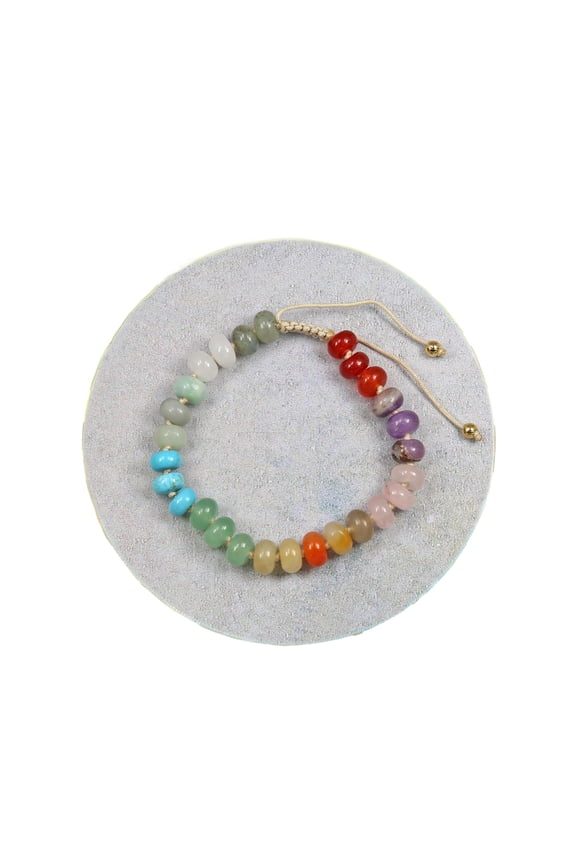 Shamballa Multi-Gemstones Bracelet, 1 Pack