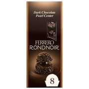(2 pack) Ferrero Rondnoir Premium Gourmet Dark Chocolate, 8 Count, Individually Wrapped Candy for Gifting, Stand-Up Bag, 2.7 oz