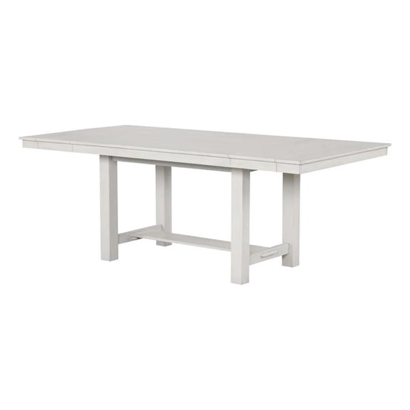 Rone Extendable Dining Table-White Oak Wood-60-84 Inch Plank Top