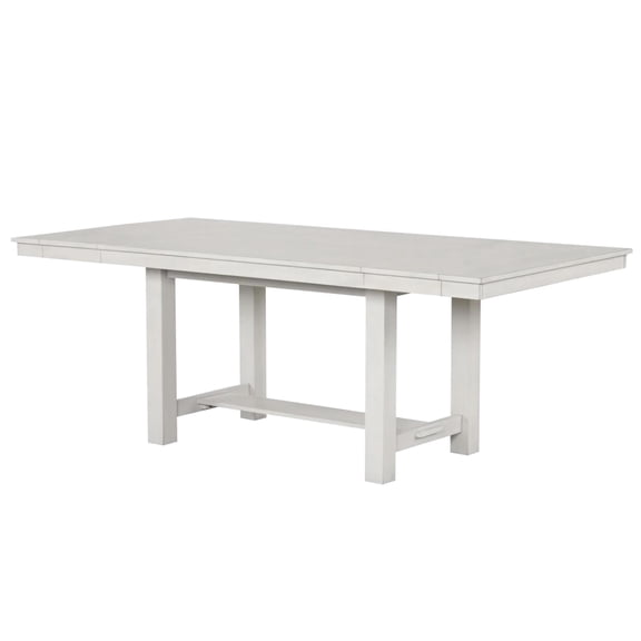 Rone Extendable Dining Table-White Oak Wood-60-84 Inch Plank Top