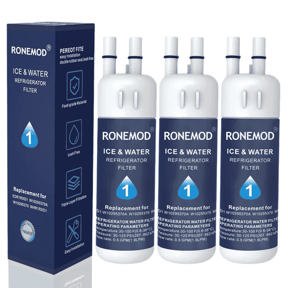 EDR1RXD1 Water Filter 1 Replacement Compatible with WHR1RXD1 W10295370A 9081 469081 469930 9930 EDR1RXD1B,3 Pack
