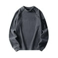thumbnail image 1 of RongHuan Big and Tall Sweatshirts for Men Fleece Tactical Crewneck Sweatshirt Oversized Long Sleeve Loose Fit Pullover, 1 of 7