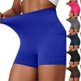 thumbnail image 1 of RongHuan Biker Shorts for Women High Waisted Workout Shorts Lightweight Running Yoga Shorts Butt Lifting Tights Shorts, 1 of 10