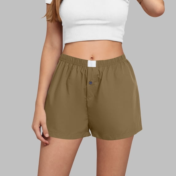RongHuan Casual Shorts for Women Lightweight Pajamas Shorts Summer Soft Comfy Shorts Sleep Shorts Beach Bottoms