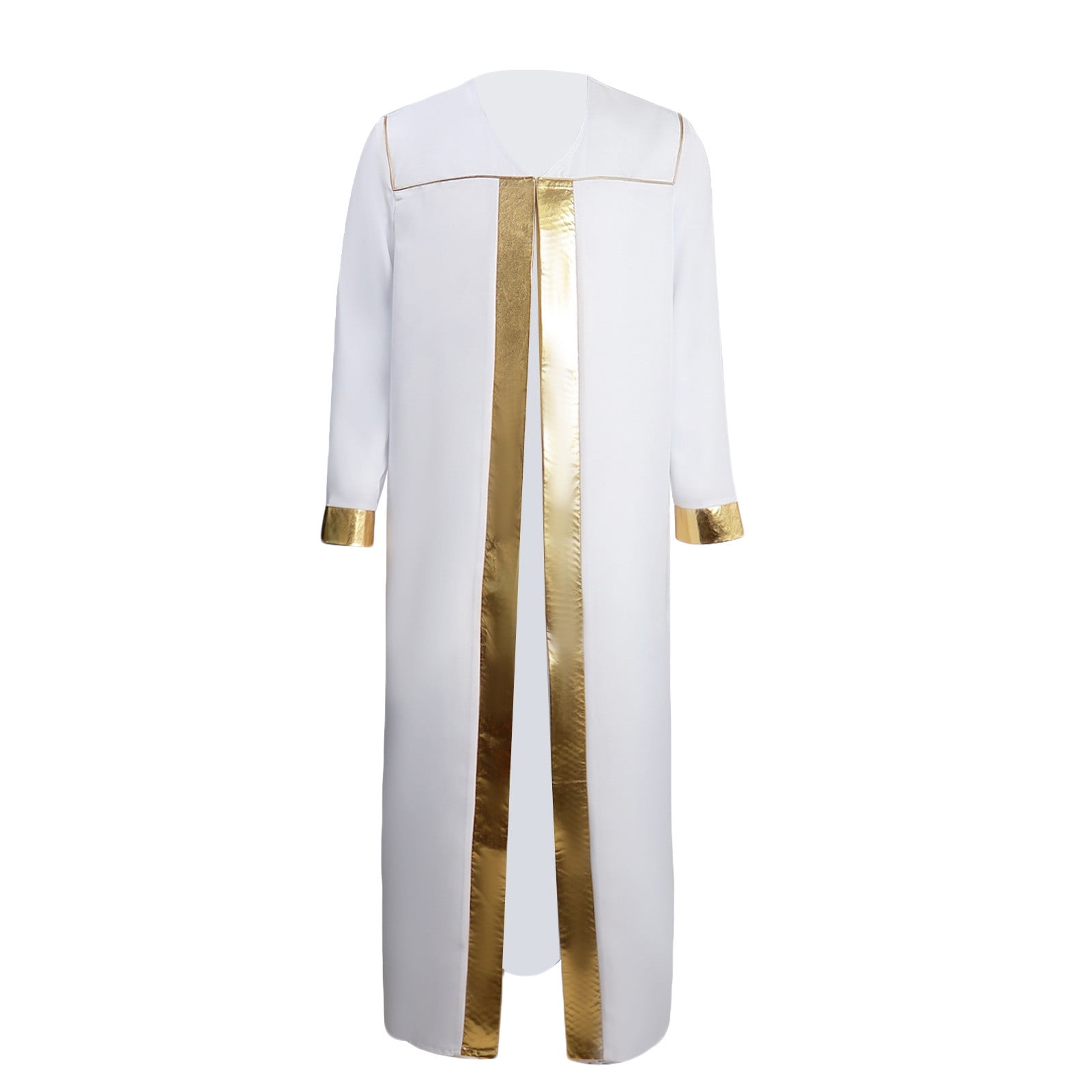 RongHuan Choir Robes for Men Crew Neck Muslim Robe Fashion Color Block ...