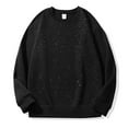 thumbnail image 1 of RongHuan Crewneck Sweatshirt for Mens Trendy Sparkling Casual Sweatshirt Lightweight Fall Winter Long Sleeve Pullover, 1 of 3