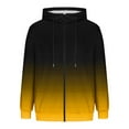 thumbnail image 1 of RongHuan Fleece Hoodies for Men Gradient Color Long Sleeve Sweatshirt Full Zip Up Hooded Jacket Fall Winter Warm Pullover With Pocket, 1 of 5
