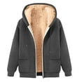 thumbnail image 1 of RongHuan Fleece Jacket Men Winter Full Zip Up Warm Hoodie Casual Sherpa Lined Hooded Sweatshirt Loose Fit Long Sleeve Coat, 1 of 3