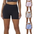 thumbnail image 1 of RongHuan High Waisted Shorts for Womens Lightweight Stretch Butt Lifting Shorts Workout Yoga Shorts Summer Slim Fit Running Shorts, 1 of 8