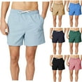 thumbnail image 1 of RongHuan Men's Athletic Workout Shorts Light Weight Elastic Waist Shorts Summer Casual Shorts Sports Shorts with Pockets, 1 of 7