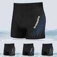 thumbnail image 1 of RongHuan Men's Big and Tall Swim Shorts Quick Dry Training Swim Shorts Square Leg Swimsuit Comfortable Swimwear White XXL, 1 of 4