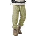 thumbnail image 1 of RongHuan Men's Fleece Lined Sweatpants Waterproof Elastic Waist Pants Warm Winter Snow Joggers Pants Soild Color Drawstring Athletic Pants, 1 of 6