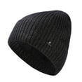 thumbnail image 1 of RongHuan Men's Warm Knitted Hat Soft Winter Caps Fleece Solid Color Outdoor Sports Hats, 1 of 3