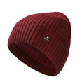 thumbnail image 1 of RongHuan Men's Warm Knitted Hat Soft Winter Caps Fleece Solid Color Outdoor Sports Hats, 1 of 3