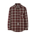 thumbnail image 1 of RongHuan Mens Big and Tall Plaid Shirts Loose Fit Flannel Shirt Jacket Casual Long Sleeve Button Down Outwear Lapel Jackets with Pocket, 1 of 6