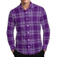 thumbnail image 1 of RongHuan Mens Plaid Shirt Casual Button Down Flannel Shirts Long Sleeve Work Tshirt Lightweight Beach T-Shirts, 1 of 8