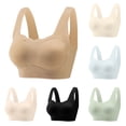 thumbnail image 1 of RongHuan No Underwire Bras for Women Full Coverage Non Padded Bra Seamless Tshirt Bras Comfortable Daily Bralette, 1 of 7