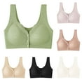 thumbnail image 1 of RongHuan Plus Size Bras for Women Front Closure No Underwire Bras Breathable Sports Underwear Push Up Bralette, 1 of 5