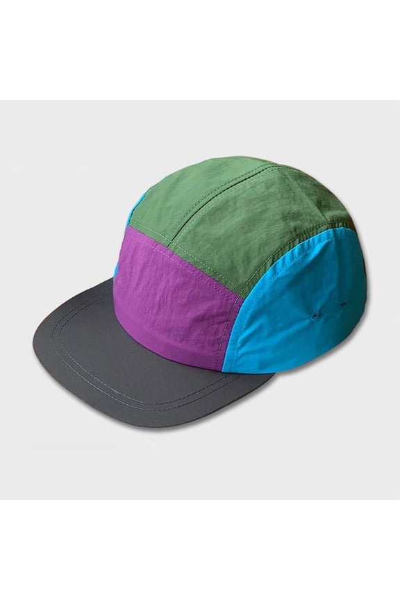 Sun Hats for Men Women Color Block Adjustable Baseball Hats Outdoor Sports Running Sun Visor Caps