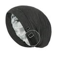 thumbnail image 1 of RongHuan Unisex Satin Lined Sleep Cap Fashion Adjustable Stay on All Night Hair Wrap Cover Hats, 1 of 3