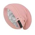 thumbnail image 1 of RongHuan Unisex Satin Lined Sleep Cap Fashion Adjustable Stay on All Night Hair Wrap Cover Hats, 1 of 3