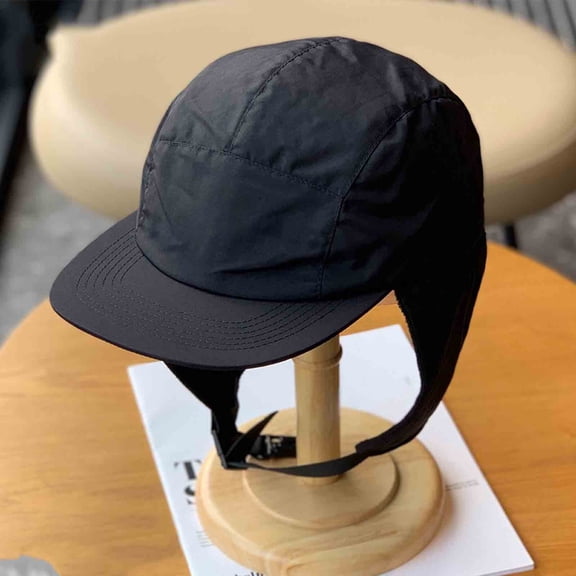 RongHuan Unisex Winter Hats with Ear Flaps Cold Weather Fashion Warm Thick Trapper Cap Casual Baseball Cap for Men Women