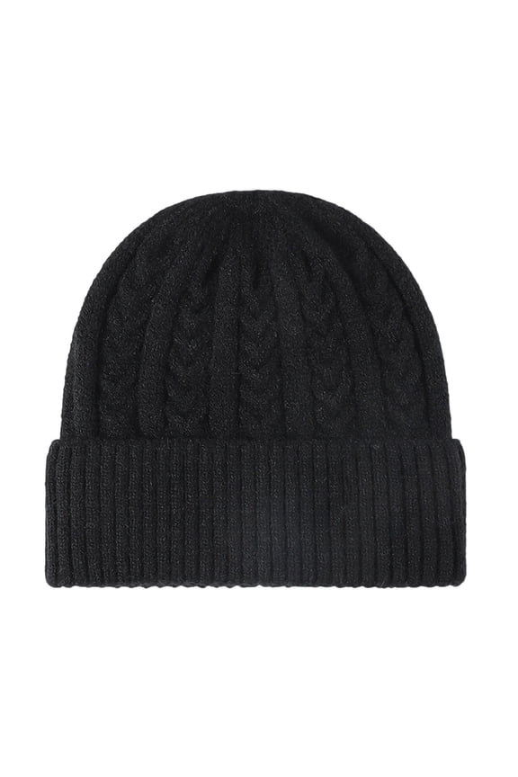 Winter Hat for Men Fleece Lined Knit Caps Soft Warm Solid Color Ski Hats