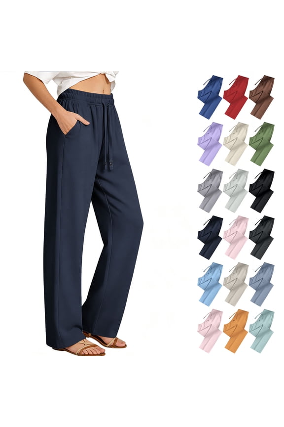 Workout Pants for Women Men Quick Dry Straight Leg Athletic Pants Lightweight Drawstring Sweatpants Open Bottom Sweat Pants