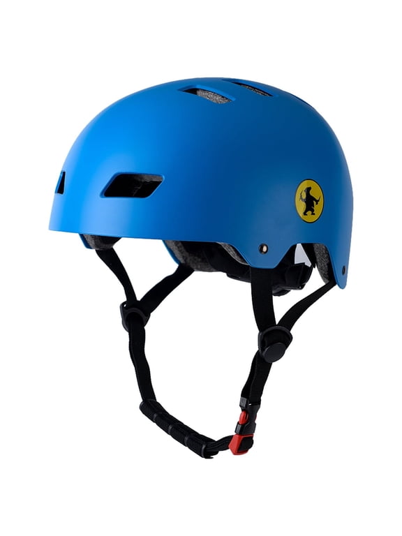 Adult Men Bike Helmet with Carry Bag,Multi-Sport for Scooter Skating Rollerblading, Blue(59-62cm)