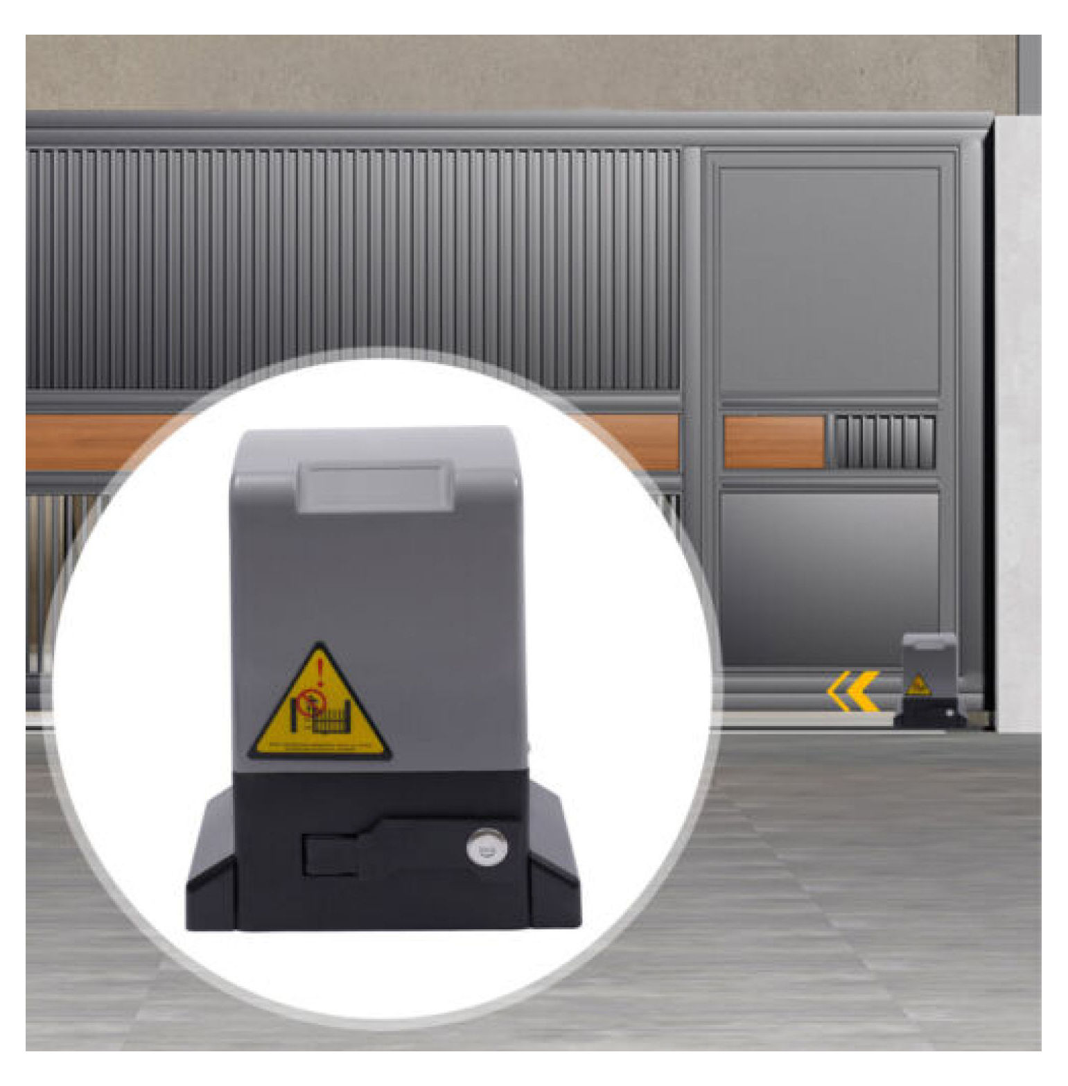 Rongfun 750W Sliding Gate Opener 4400lbs Automatic Door Operator w