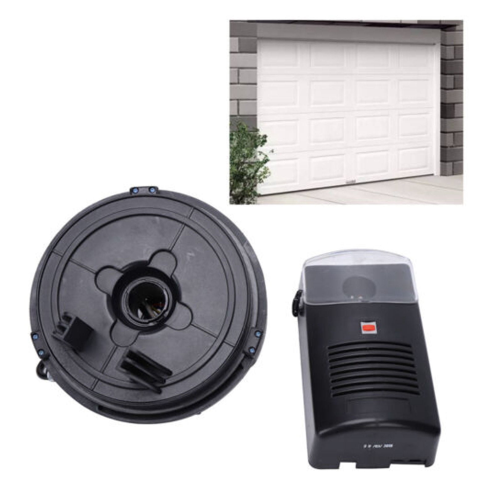 Rongfun 80W Automatic Garage Roll-Up Door Opener Motor w/2 Motor Rolling