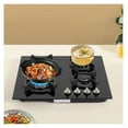 Rongfun Gas Cooktop Stove Top 4 Burners NG/LPG Builtin Kitchen Gas