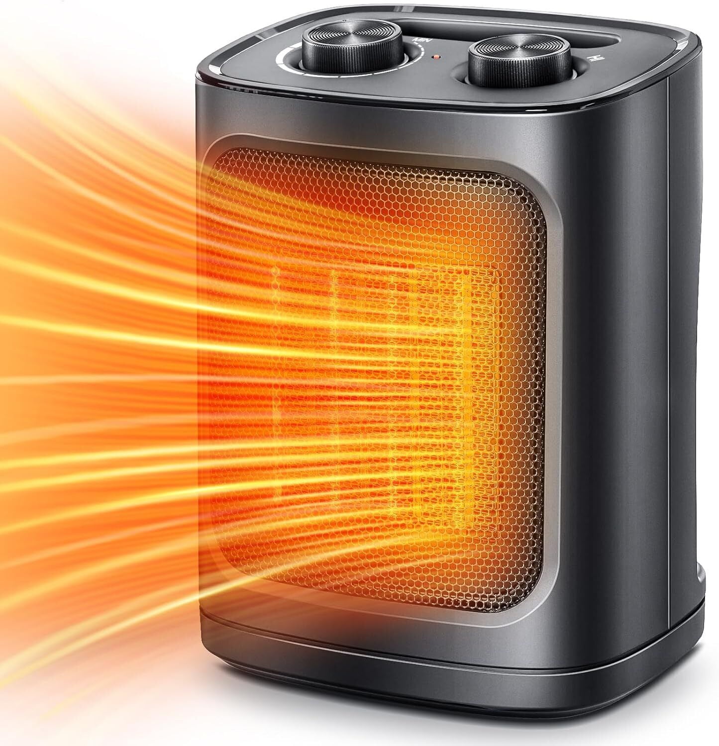 Rongfun Small Portable Space Heater for Indoor Use - Lutntc 1500W/750W