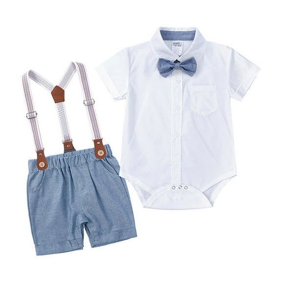 Rongking 3PC Baby Boys Gentleman Outfits Suits Wedding Birthday Romper Set