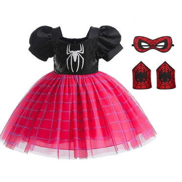 Marvel Spider-Gwen Ghost Spider Cosplay Dress - Kids Tulle Costume Dress